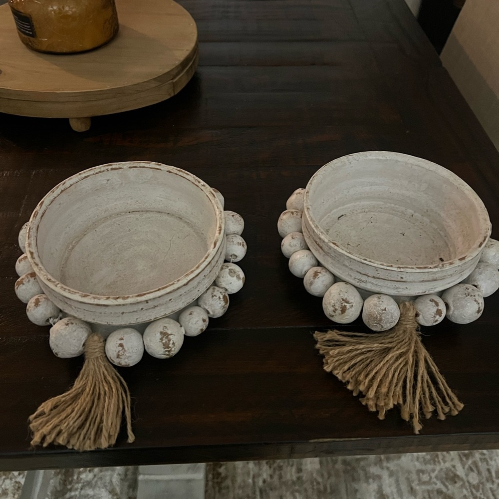 Beaded bowls